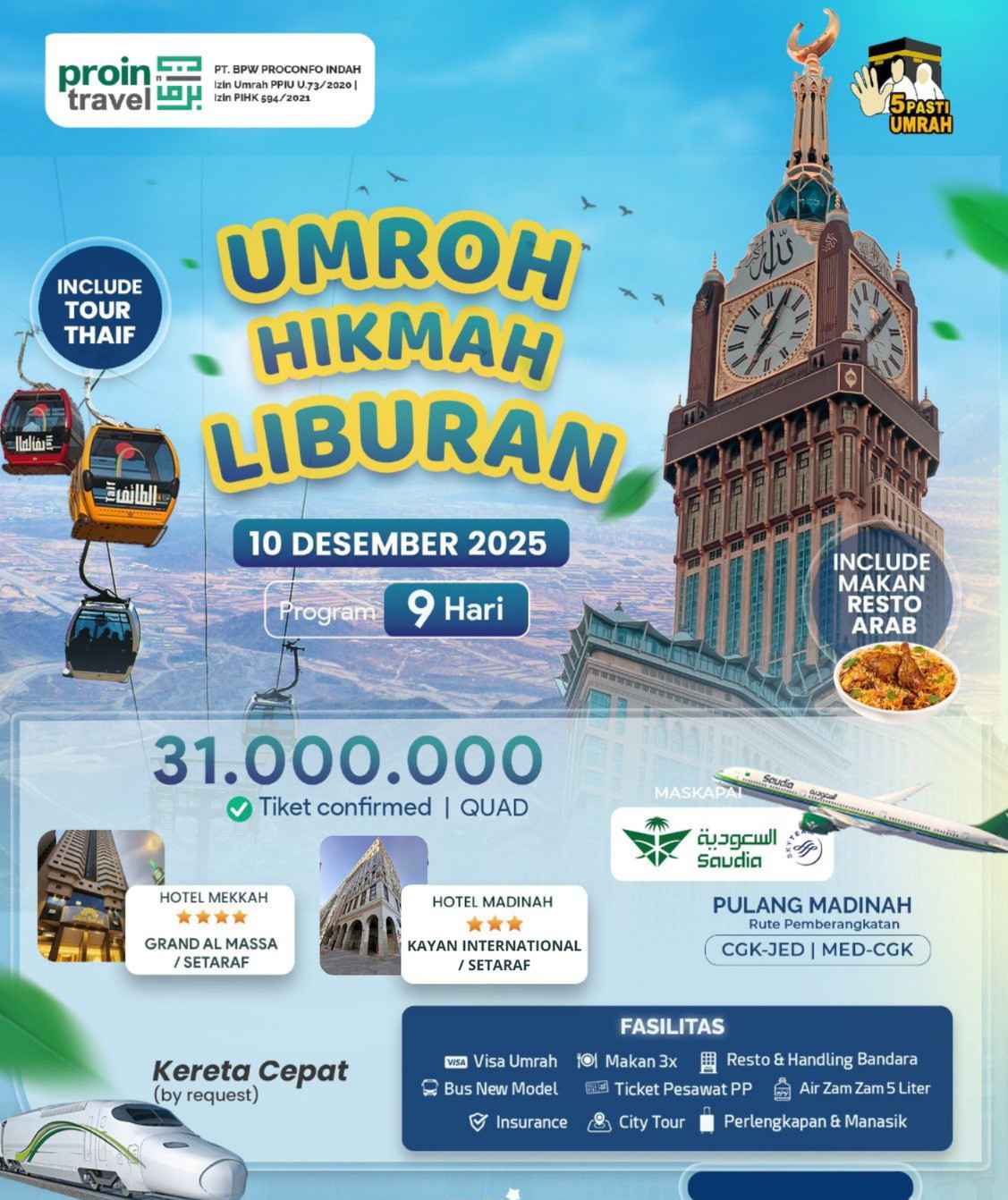 Umroh Liburan Akhir Tahun 2025